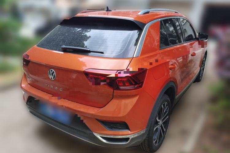 Used Volkswagen T-ROC 2020 280TSI DSG Two-Wheel Drive Comfort Version Rear Right 45 Deg