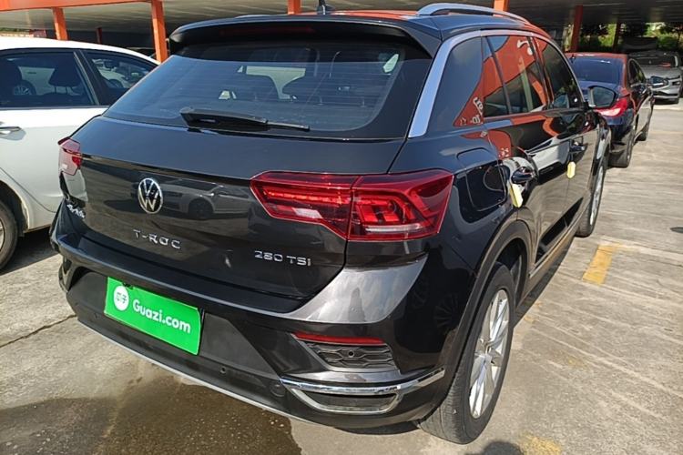 Used Volkswagen T-ROC 2021 Revised Version 280TSI DSG Two-Wheel Drive Elite Connect Edition Rear Right 45 Deg