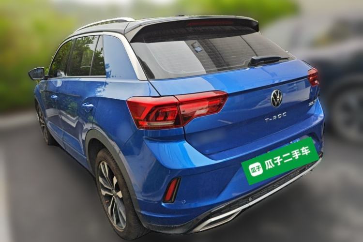 Used Volkswagen T-ROC 2021 280TSI DSG Two-Wheel Drive R-Line Pro Connected Version Rear Left 45 Deg
