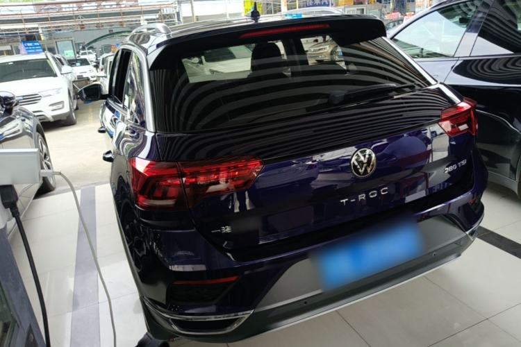 Used Volkswagen T-ROC 2021 280TSI DSG Two-Wheel Drive Comfort Connect Edition Rear Left 45 Deg