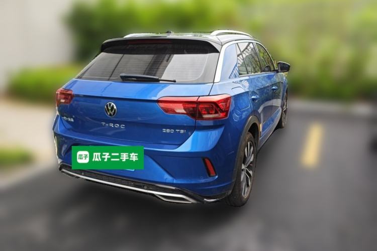 Used Volkswagen T-ROC 2021 280TSI DSG Two-Wheel Drive R-Line Pro Connected Version Rear Right 45 Deg