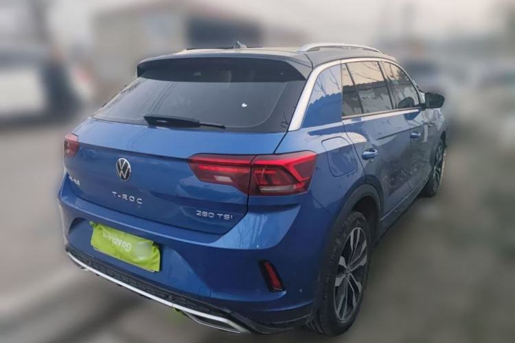 Used Volkswagen T-ROC 2021 280TSI DSG Two-Wheel Drive R-Line Pro Connected Version Rear Right 45 Deg