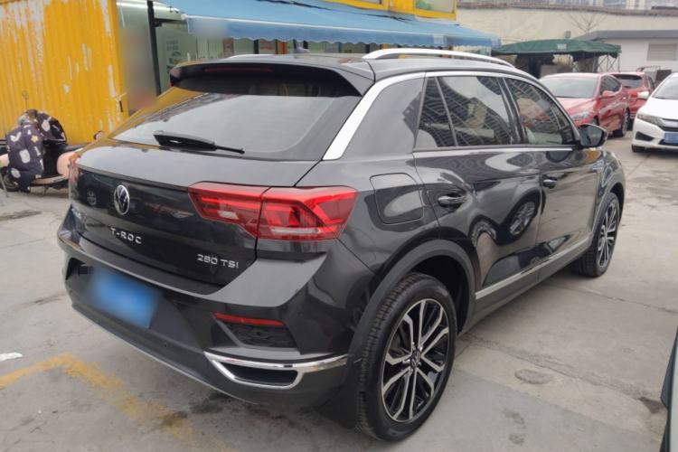 Used Volkswagen T-ROC 2021 280TSI DSG Two-Wheel Drive Comfort Connect Edition Rear Right 45 Deg