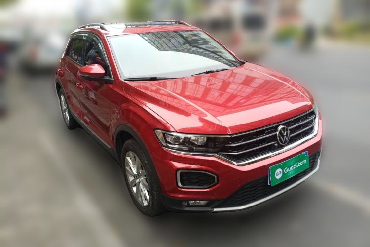 Used Volkswagen T-ROC 2021 280TSI DSG Two-Wheel Drive Elite Connect Edition Front Right 45 Deg
