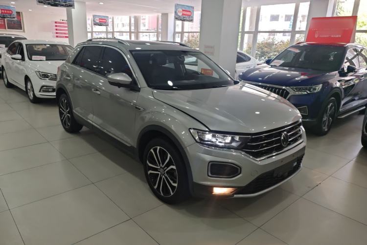Used Volkswagen T-ROC 2021 280TSI DSG Two-Wheel Drive Comfort Connect Edition Front Right 45 Deg