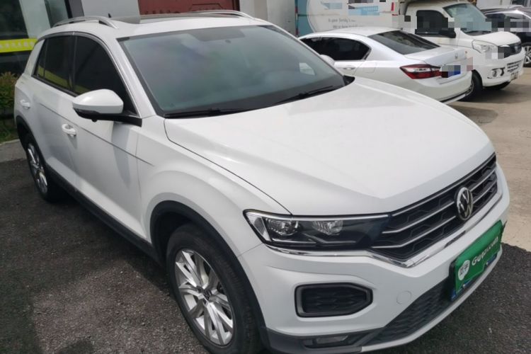 Used Volkswagen T-ROC 2021 280TSI DSG Two-Wheel Drive Elite Connect Edition Front Right 45 Deg