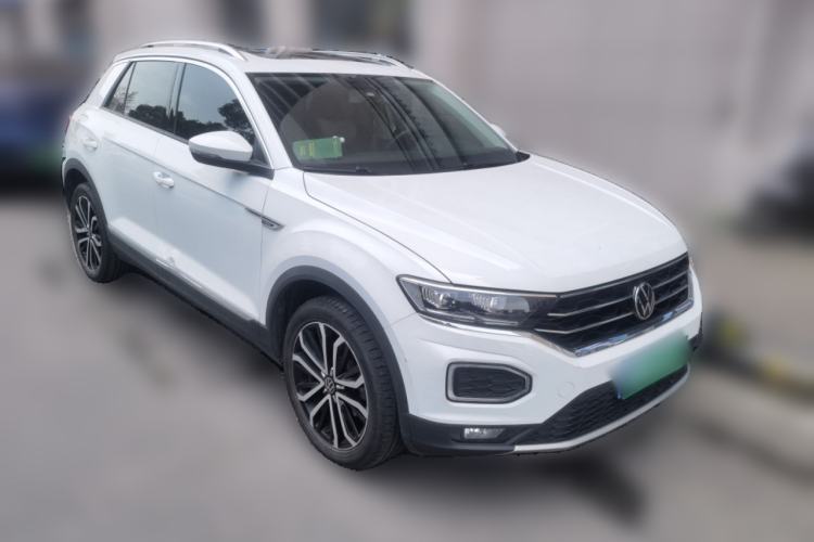 Used Volkswagen T-ROC 2021 280TSI DSG Two-Wheel Drive Comfort Connect Edition Front Right 45 Deg