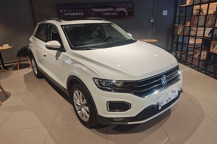 Used Volkswagen T-ROC 2021 Revised Version 280TSI DSG Two-Wheel Drive Elite Connect Edition Front Right 45 Deg