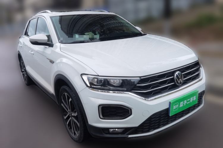 Used Volkswagen T-ROC 2021 280TSI DSG Two-Wheel Drive Comfort Connect Edition Front Right 45 Deg