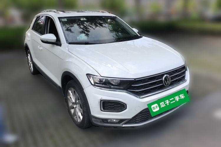 Used Volkswagen T-ROC 2021 Revised Version 280TSI DSG Two-Wheel Drive Elite Connect Edition Front Right 45 Deg