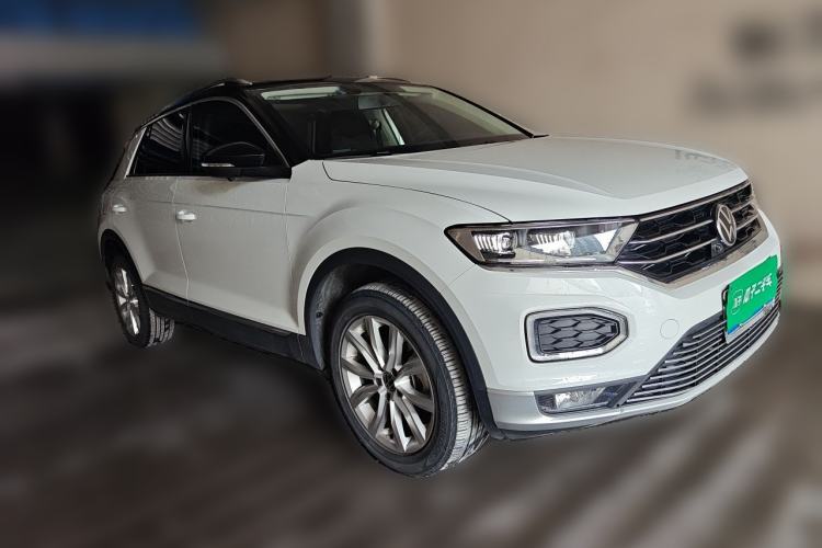 Used Volkswagen T-ROC 2021 280TSI DSG Two-Wheel Drive Elite Connect Edition Front Right 45 Deg