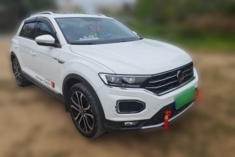 Used Volkswagen T-ROC 2021 280TSI DSG Two-Wheel Drive Comfort Connect Edition Front Right 45 Deg