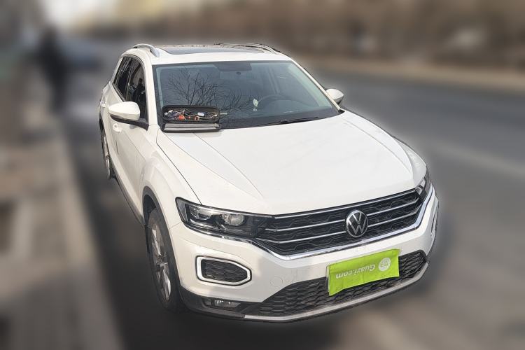 Used Volkswagen T-ROC 2021 280TSI DSG Two-Wheel Drive Elite Connect Edition Front Right 45 Deg