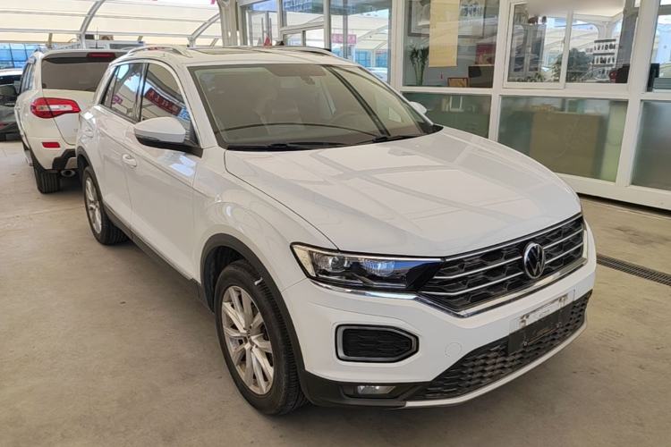 Used Volkswagen T-ROC 2021 Revised Version 280TSI DSG Two-Wheel Drive Elite Connect Edition Front Right 45 Deg