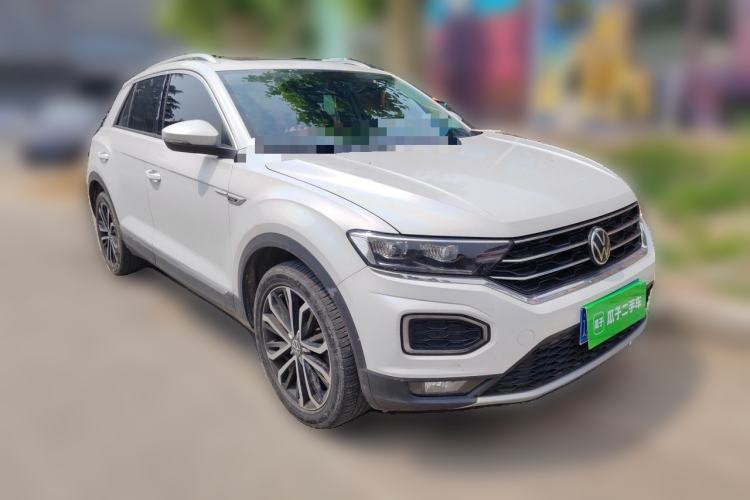 Used Volkswagen T-ROC 2021 280TSI DSG Two-Wheel Drive Comfort Connect Edition Front Right 45 Deg