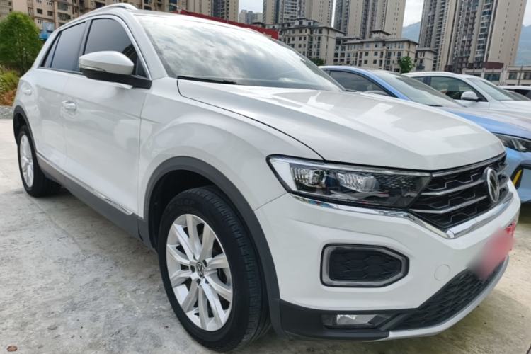Used Volkswagen T-ROC 2021 Revised Version 280TSI DSG Two-Wheel Drive Elite Connect Edition Front Right 45 Deg