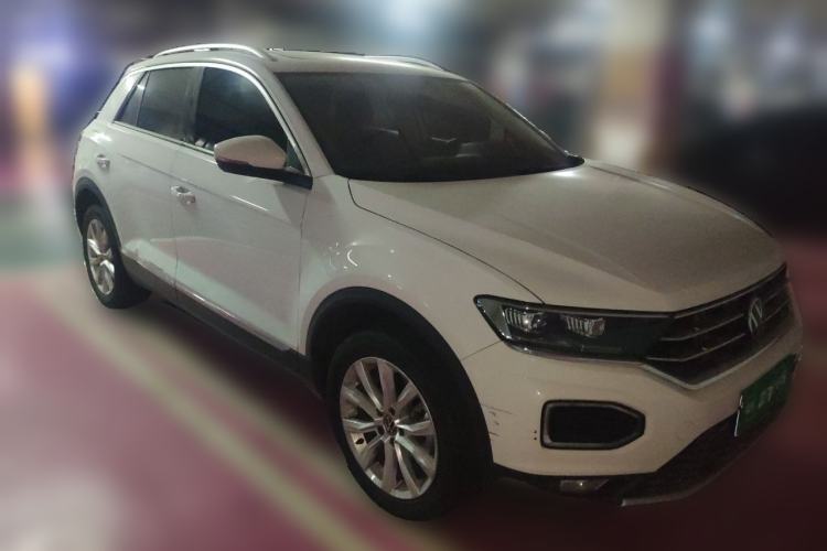 Used Volkswagen T-ROC 2021 280TSI DSG Two-Wheel Drive Elite Connect Edition Front Right 45 Deg