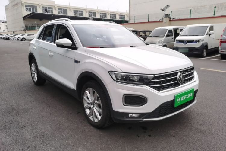 Used Volkswagen T-ROC 2021 Revised Version 280TSI DSG Two-Wheel Drive Elite Connect Edition Front Right 45 Deg