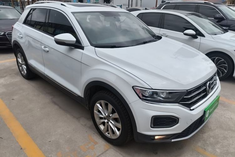 Used Volkswagen T-ROC 2021 Revised Version 280TSI DSG Two-Wheel Drive Elite Connect Edition Front Right 45 Deg