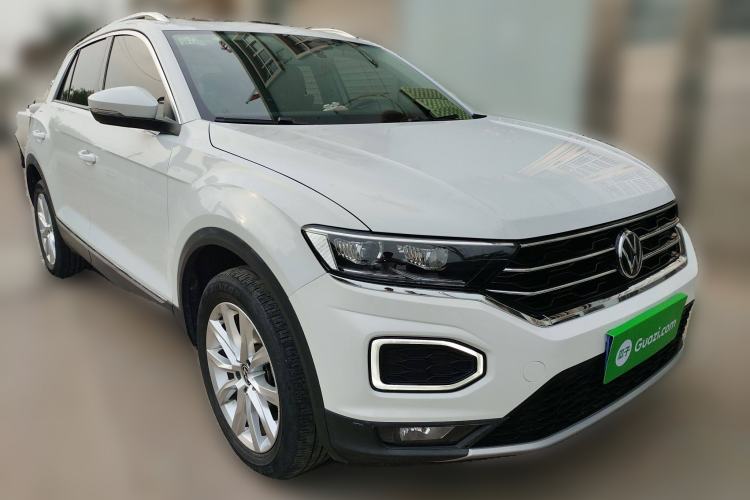 Used Volkswagen T-ROC 2021 280TSI DSG Two-Wheel Drive Elite Connect Edition Front Right 45 Deg
