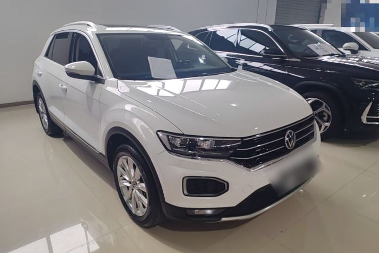 Used Volkswagen T-ROC 2021 280TSI DSG Two-Wheel Drive Elite Connect Edition Front Right 45 Deg