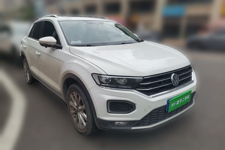 Used Volkswagen T-ROC 2021 Revised Version 280TSI DSG Two-Wheel Drive Elite Connect Edition Front Right 45 Deg