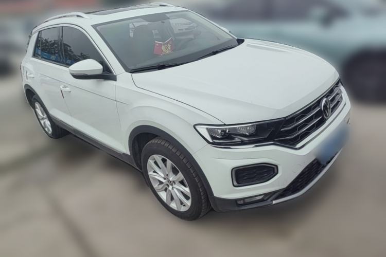 Used Volkswagen T-ROC 2021 280TSI DSG Two-Wheel Drive Elite Connect Edition Front Right 45 Deg
