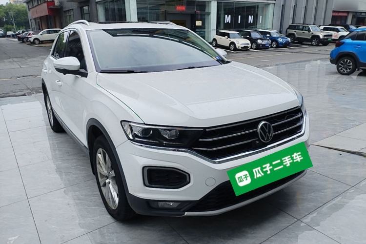 Used Volkswagen T-ROC 2021 Revised Version 280TSI DSG Two-Wheel Drive Elite Connect Edition Front Right 45 Deg