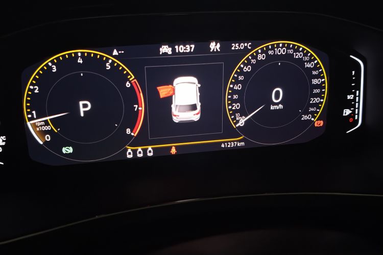 Used Volkswagen T-ROC 2021 280TSI DSG Two-Wheel Drive Comfort Connect Edition Odometer Close Up