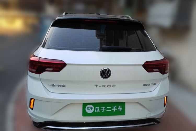 Used Volkswagen T-ROC 2021 280TSI DSG Two-Wheel Drive R-Line Pro Connected Version Rear