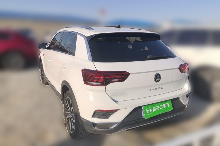 Used Volkswagen T-ROC 2021 280TSI DSG Two-Wheel Drive Luxury Smart Connectivity Version Rear Left 45 Deg