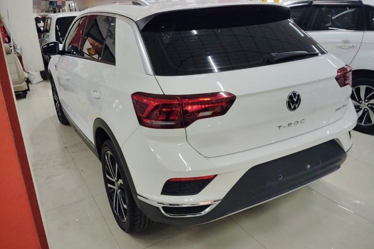 Used Volkswagen T-ROC 2021 280TSI DSG Two-Wheel Drive Comfort Connect Edition Rear Left 45 Deg
