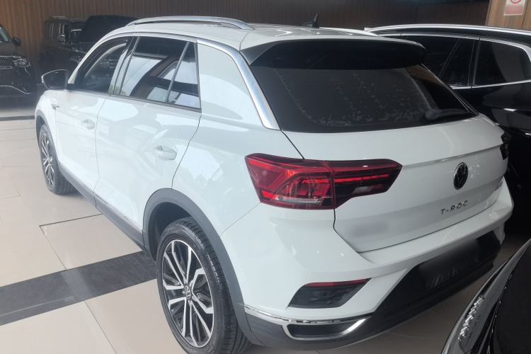 Used Volkswagen T-ROC 2021 280TSI DSG Two-Wheel Drive Comfort Connect Edition Rear Left 45 Deg