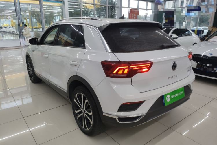 Used Volkswagen T-ROC 2021 280TSI DSG Two-Wheel Drive Comfort Connect Edition Rear Left 45 Deg