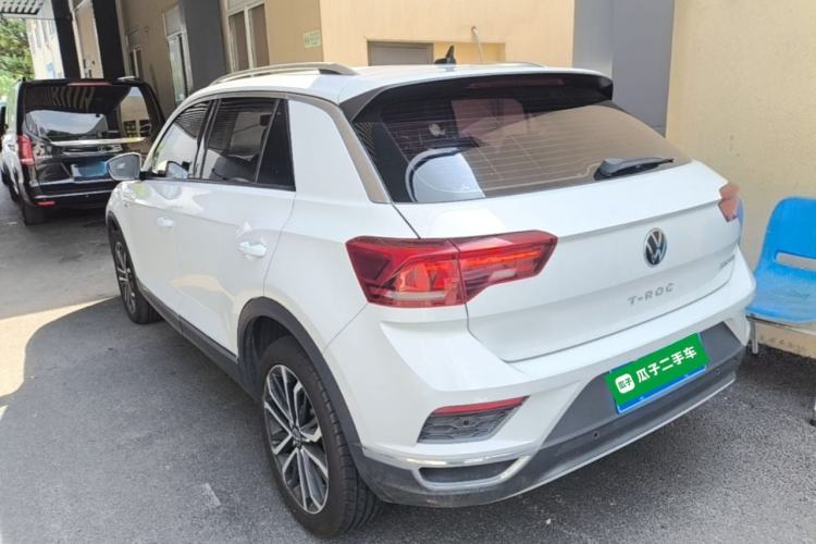 Used Volkswagen T-ROC 2021 280TSI DSG Two-Wheel Drive Comfort Connect Edition Rear Left 45 Deg