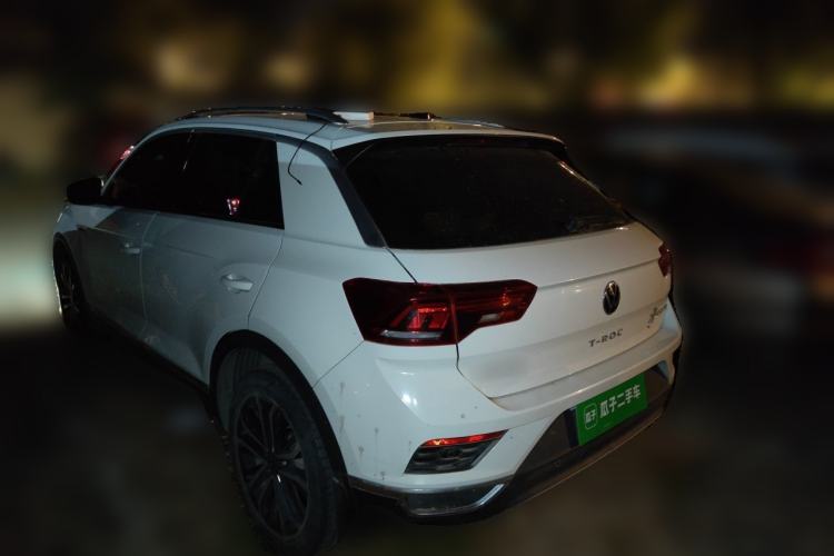 Used Volkswagen T-ROC 2021 280TSI DSG Two-Wheel Drive Comfort Connect Edition Rear Left 45 Deg