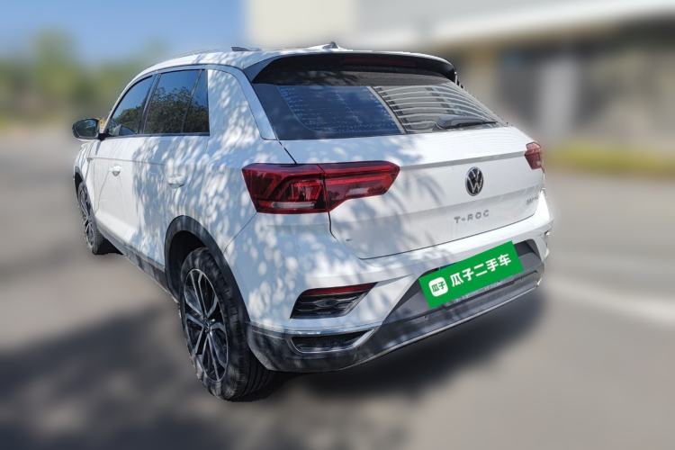 Used Volkswagen T-ROC 2021 280TSI DSG Two-Wheel Drive Comfort Connect Edition Rear Left 45 Deg