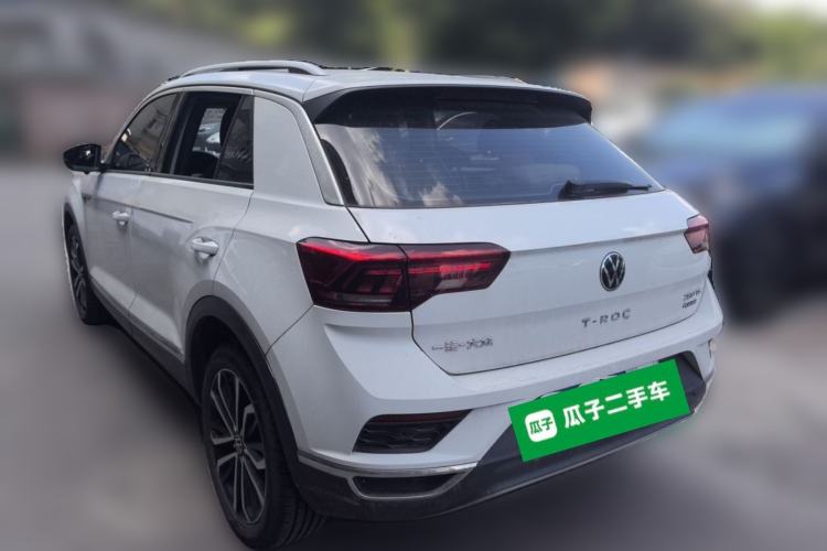 Used Volkswagen T-ROC 2021 Revised Version 280TSI DSG All-Wheel Drive Luxury Connected Edition Rear Left 45 Deg