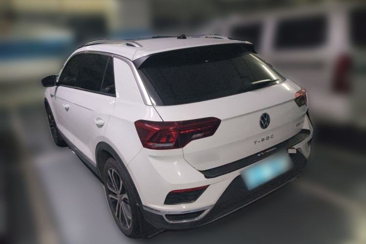 Used Volkswagen T-ROC 2021 280TSI DSG Two-Wheel Drive Comfort Connect Edition Rear Left 45 Deg