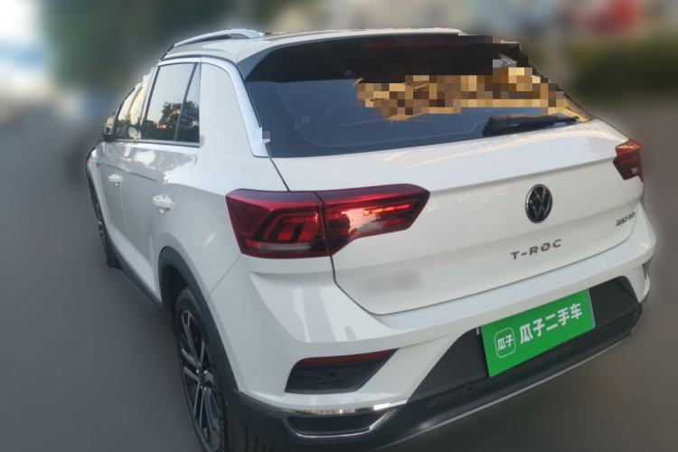 Used Volkswagen T-ROC 2021 280TSI DSG Two-Wheel Drive Comfort Connect Edition Rear Left 45 Deg