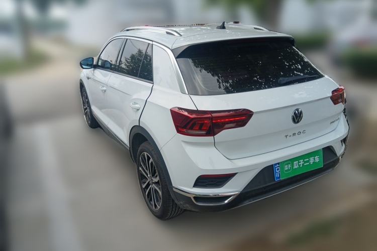 Used Volkswagen T-ROC 2021 280TSI DSG Two-Wheel Drive Comfort Connect Edition Rear Left 45 Deg