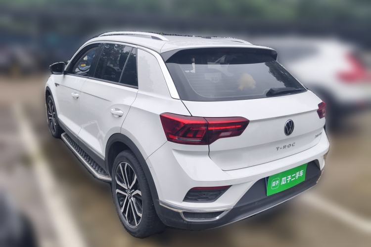 Used Volkswagen T-ROC 2021 280TSI DSG Two-Wheel Drive Comfort Connect Edition Rear Left 45 Deg