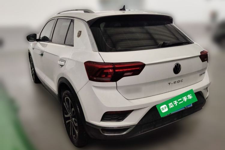 Used Volkswagen T-ROC 2021 280TSI DSG Two-Wheel Drive Comfort Connect Edition Rear Left 45 Deg