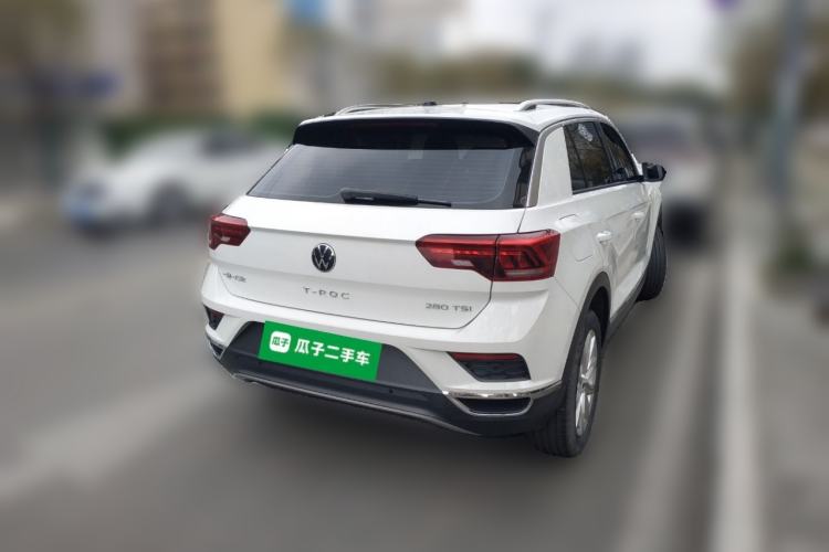 Used Volkswagen T-ROC 2021 Revised Version 280TSI DSG Two-Wheel Drive Elite Connect Edition Rear Right 45 Deg