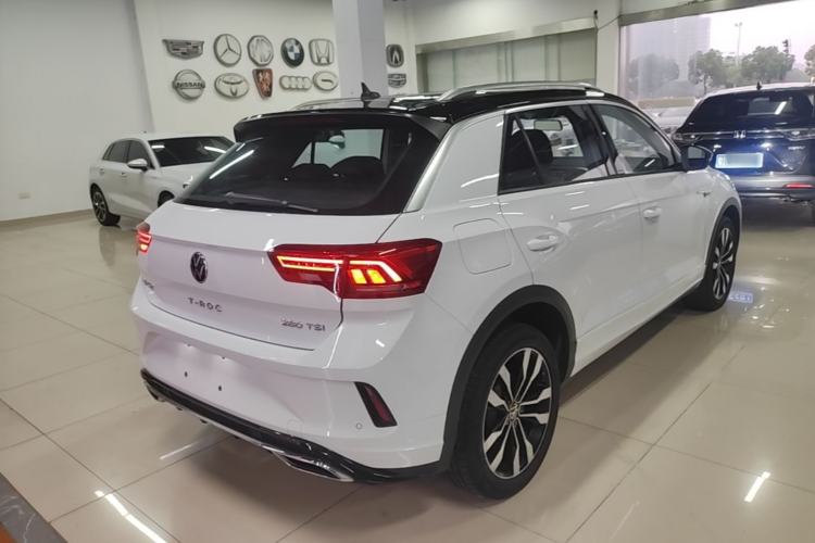 Used Volkswagen T-ROC 2021 Revised Version 280TSI DSG Two-Wheel Drive R-Line Pro Connected Car Edition Rear Right 45 Deg