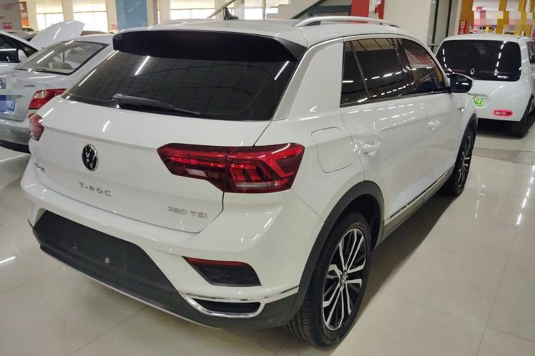 Used Volkswagen T-ROC 2021 280TSI DSG Two-Wheel Drive Comfort Connect Edition Rear Right 45 Deg
