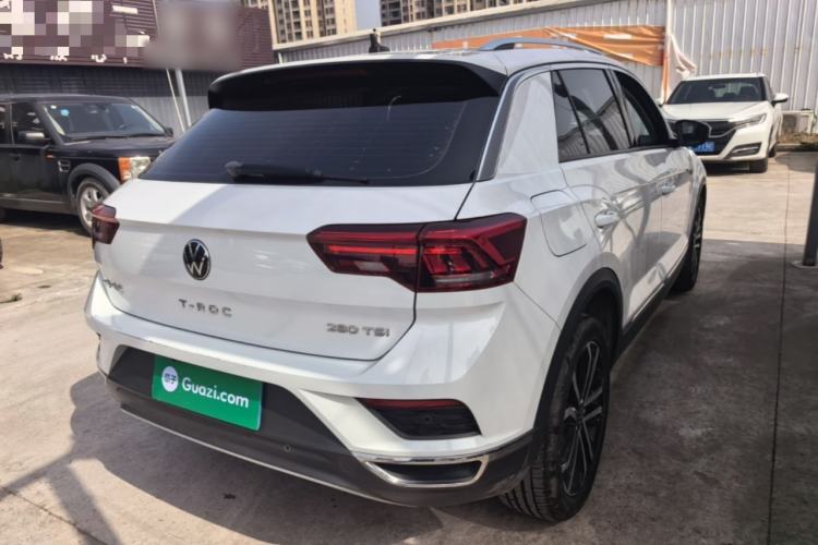 Used Volkswagen T-ROC 2021 280TSI DSG Two-Wheel Drive Comfort Connect Edition Rear Right 45 Deg