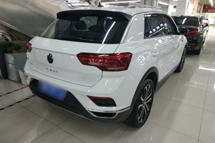 Used Volkswagen T-ROC 2021 280TSI DSG Two-Wheel Drive Comfort Connect Edition Rear Right 45 Deg