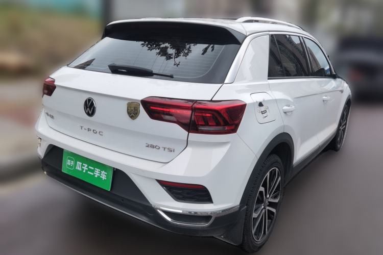 Used Volkswagen T-ROC 2021 280TSI DSG Two-Wheel Drive Comfort Connect Edition Rear Right 45 Deg