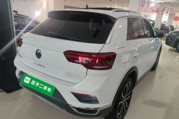 Used Volkswagen T-ROC 2021 280TSI DSG Two-Wheel Drive Comfort Connect Edition Rear Right 45 Deg